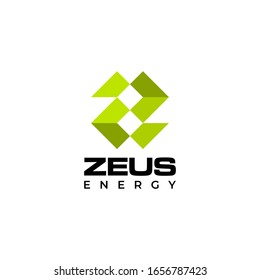Diseño de logotipo único y limpio de la industria de la energía o de la energía con un fondo claro - EPS10 - Vector.