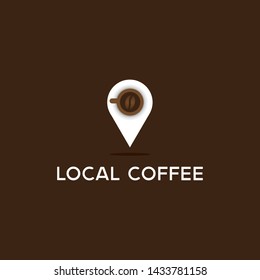 clean, unique and modern logo design for coffee shop