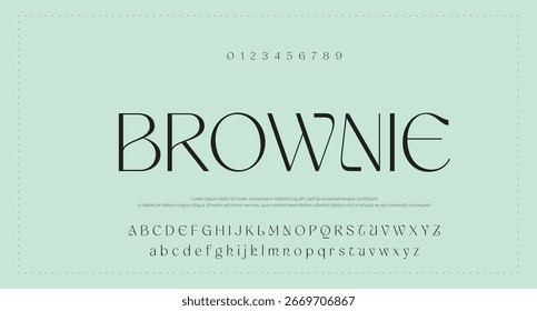  Tipografía de tipografía de alfabeto de fuente única de Sans Serif