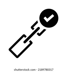Icono de Limpiar URL. Gráficos vectoriales negros.
