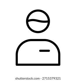 Conjunto de iconos de Perfil de usuario limpio para Cuentas, administración de identidades, paneles y diseño de interfaz de usuario
