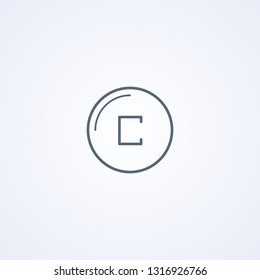 Clean, vector best gray line icon on white background, EPS 10