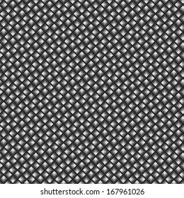 Clean vector black and white off center seamless diagonal diamond background pattern
