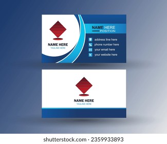 clean vector business card design