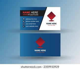 clean vector business card design
