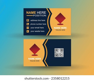 Clean vector Business Card Template