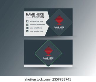 Limpiar plantilla de tarjeta de presentación vectorial