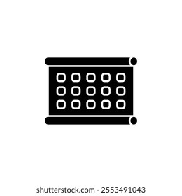 A clean vector calendar icon, perfect for scheduling apps, event planning, time management tools, and creative digital projects.