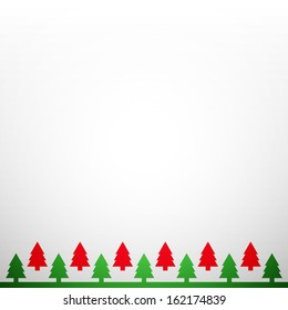 Clean vector Christmas tree background
