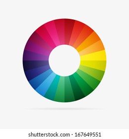 Clean Vector Color Spectrum Modern Symbol Icon