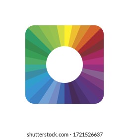 Clean vector color spectrum modern symbol icon. Vector illustration on white background.