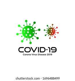 Saubere Gestaltung der Vektorillustration von Corona Virus Disease 2019 mit sauberem Hintergrund - EPS10 - Vektorillustration.