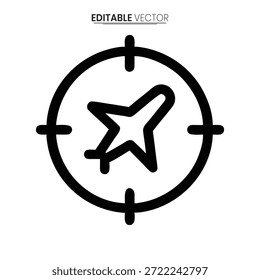 Gráfico vetorial limpo mostrando um símbolo de destino com uma estrela proeminente no centro.