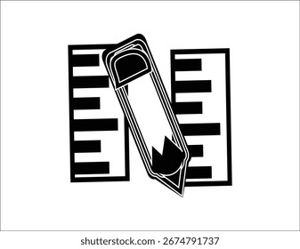 A clean vector icon depicting a pencil and a document with lines of text. Ideal for educational platforms, productivity apps, and websites focused on planning, writing, or design.