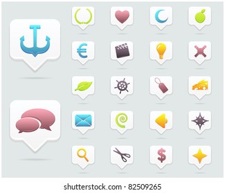 Clean Vector Icon Set 02