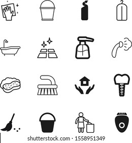 clean vector icon set such as: antibacterial, brush, rubbish, lifestyle, epilators, investment, business, dont, sweeping, dry, construction, rag, sell, stomatology, metal, waste, medicine, plastic