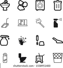 clean vector icon set such as: laundry, color, gel, box, environment, broom, entrance, trashcan, electric, napkin, ecology, polish, tissue, hotel, ecological, wc, machine, sparkle, pot, hospital