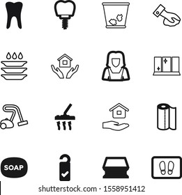 clean vector icon set such as: tissue, clear, liquid, web, entrance, work, plate, knob, pad, bar, hospital, servant, trash, paper, girl, dishes, dent, cleanup, housemaid, appliance, dentistry, sponge