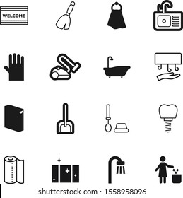 clean vector icon set such as: glass, silhouette, warm, spoon, gloves, bubble, medicine, detergent, sink, powder, technology, dryer, logo, image, contemporary, spring, basin, root, electric, implant