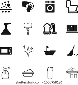 clean vector icon set such as: clear, microwave, gel, office, faucet, drain, pollen, vacuum, smog, comfort, implant, root, medicine, holiday, wc, gray, bathtub, frame, food, metal, creative, machine
