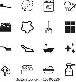 clean vector icon set such as: maid, round, glass, spring, windows, face, glow, dispenser, plate, dental, hospital, service, frame, foam, bright, environment, teeth, bubble, park, bottle, circle