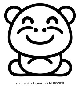 Uma ilustração vetorial limpa de uma silhueta de cara de cão com formas simples e contornos suaves isolados em um fundo branco ideal para logos cons e design gráfico moderno...