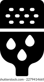 Ilustración de vectores limpia en un fondo transparente. Símbolos de calidad superior. Iconos vectoriales de glifos para diseño de conceptos y gráficos.