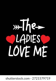 Una Ilustración vectorial limpia con la frase 'Love Me' acompañada de un corazón, transmitiendo un deseo de afecto.