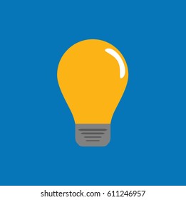 A clean vector image of a light bulb