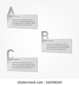 Clean vector infographics background template