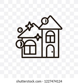 Clean vector linear icon isolated on transparent background, Clean transparency concept can be used for web and mobile