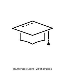 Minimalista Moderno Colagem Graduação Hat Ícone