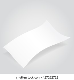 Clean vector paper. White page for optional text.