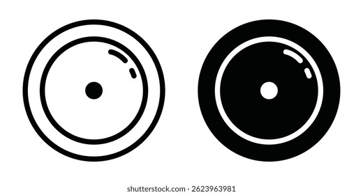 A clean vector set of various camera icons. Perfect for photography, media apps, content creation, and digital interface designs in minimal modern style.