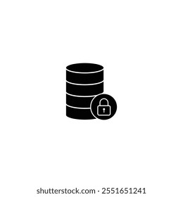 A clean vector storage icon, suitable for data management, cloud storage, technology apps, and digital organization projects