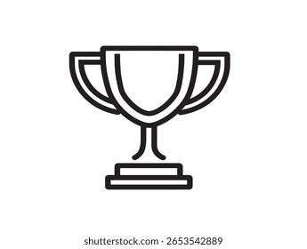 Clean Vector Trophy Design mit eleganter Oberfläche