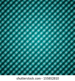 Clean vector turquoise checked seamless background pattern