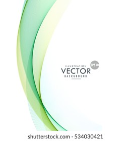 clean vertical green wave elegant background