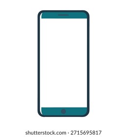 Sauberes vertikales Smartphone-Mockup mit einem hellen, leeren Bildschirm auf weißem Hintergrund, ideal für App-Vorschauen, UI-Layouts, Branding, Werbung und moderne digitale Präsentationen.