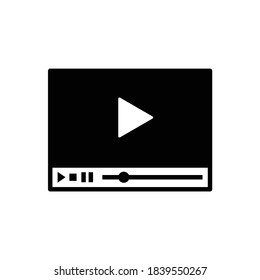 Clean video player template with simple buttons