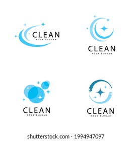 Clean and wash creative symbols,Company cleaning services graphic design