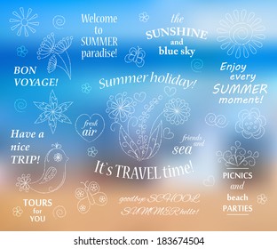 Clean water background with place for text. Vector illustration.