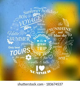 Clean water background with place for text. Vector illustration.