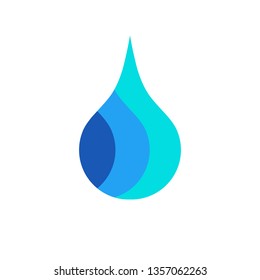 Clean water drop logo. The concept of clean water.