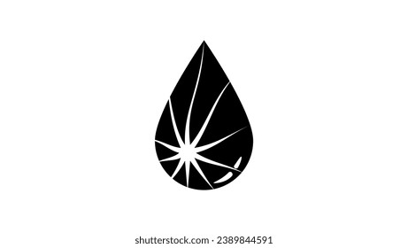 clean water drop, sun in water drop