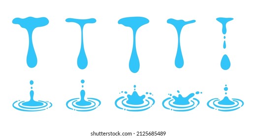 concepto de conservación del agua de gotas de agua limpia en el día mundial del agua