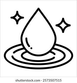 Clean Water Icon Element For Design