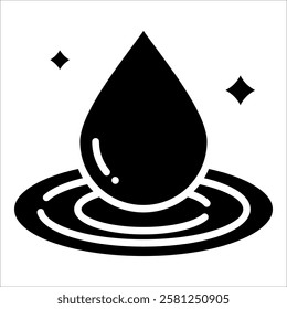 Clean Water Icon Element For Design