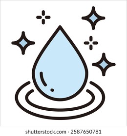 Clean Water Icon Element For Design