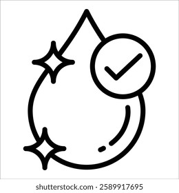 Clean Water Icon Element For Design